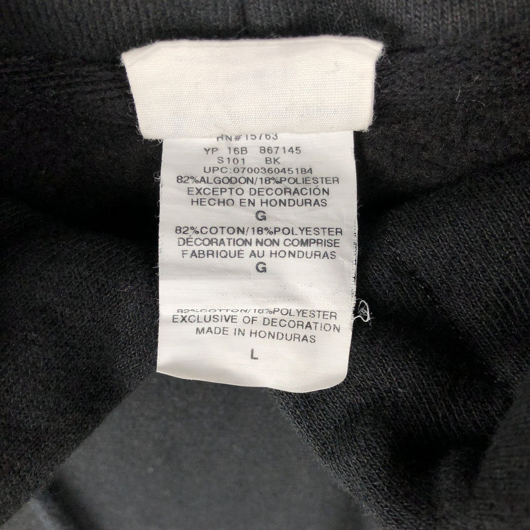 Champion REVERSE WEAVE Reverse Weave Sweat Pullover Hoodie Men's L size cotton black type Vintage Second Hand