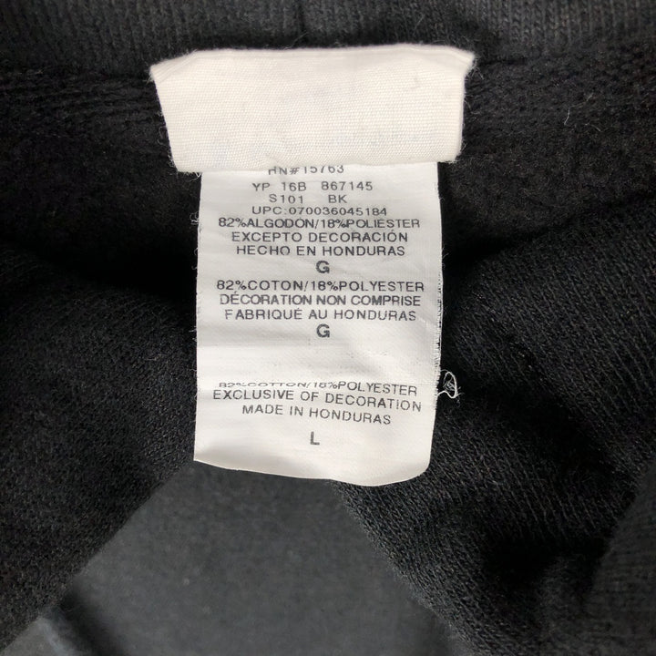 Champion REVERSE WEAVE Reverse Weave Sweat Pullover Hoodie Men's L size cotton black type Vintage Second Hand