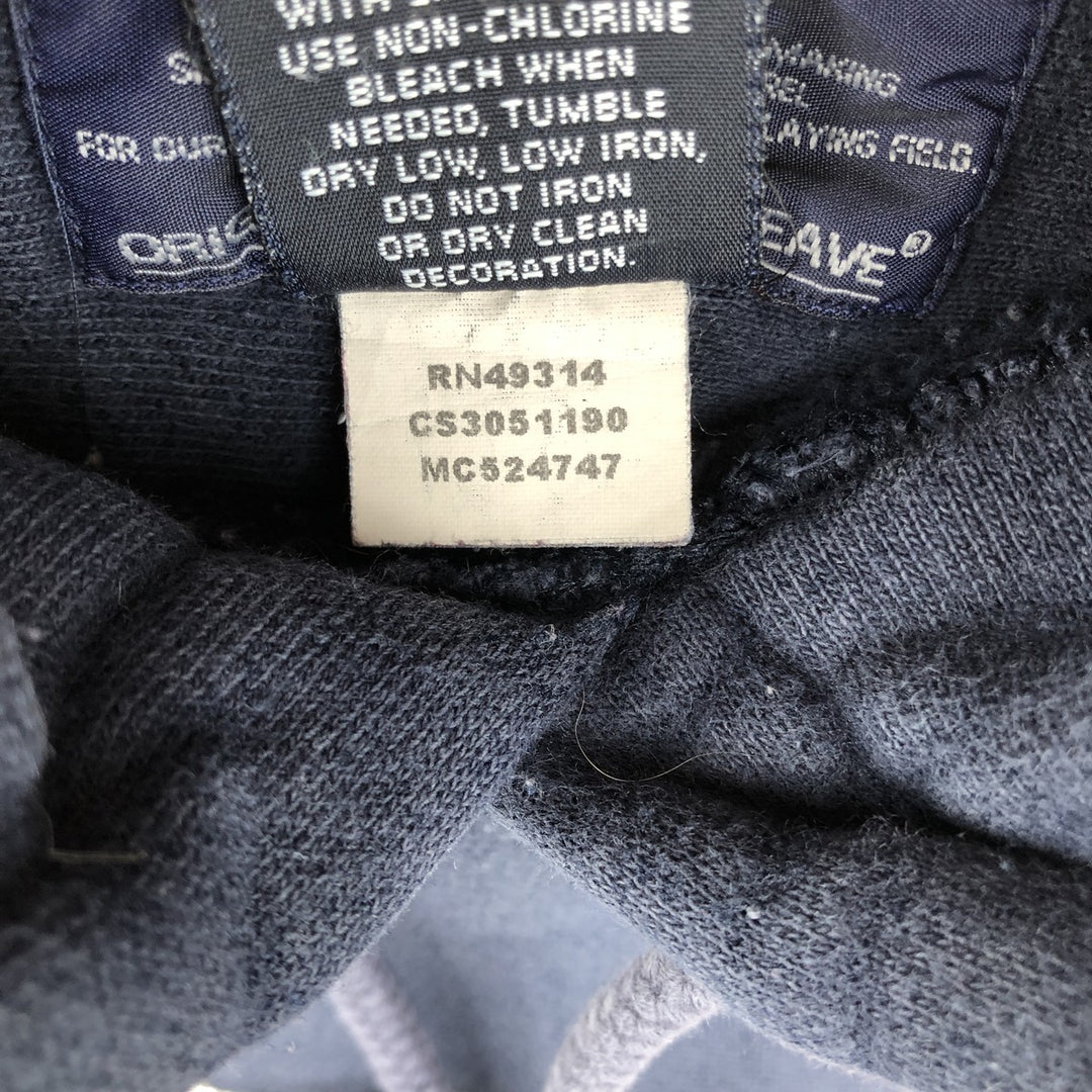 2000'S Champion Original Reverse Weave College Pullover Hoodie, Men's XL cotton navy blue type Vintage Second Hand