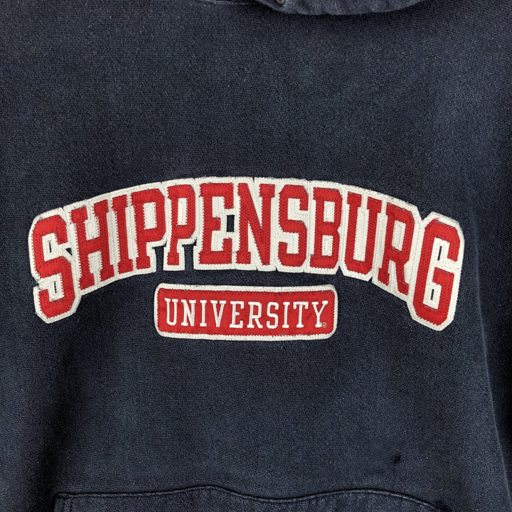 2000'S Champion Original Reverse Weave College Pullover Hoodie, Men's XL cotton navy blue type Vintage Second Hand