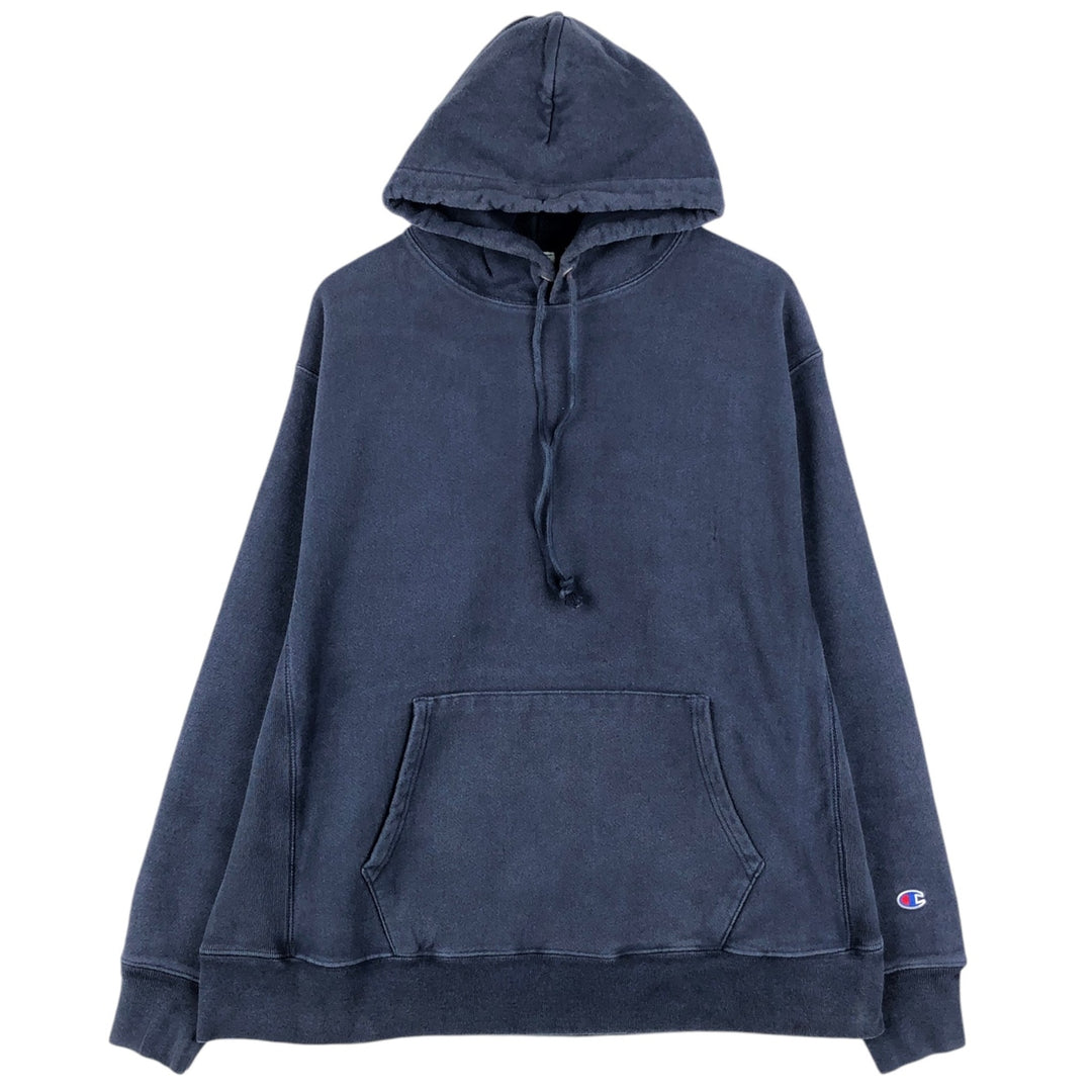 Champion REVERSE WEAVE Reverse Weave Sweat Pullover Hoodie Men's XL unclear navy blue type Vintage Second Hand