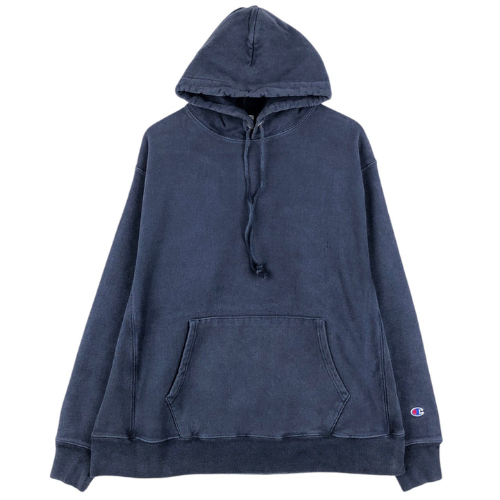 Champion REVERSE WEAVE Reverse Weave Sweat Pullover Hoodie Men's XL unclear navy blue type Vintage Second Hand