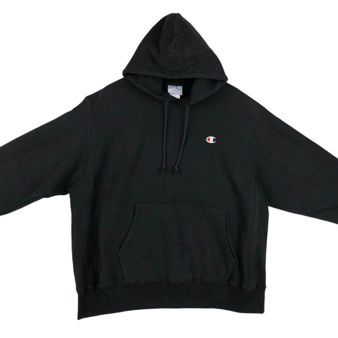 Champion REVERSE WEAVE Reverse Weave Sweat Pullover Hoodie Men's XL cotton black type Vintage Second Hand