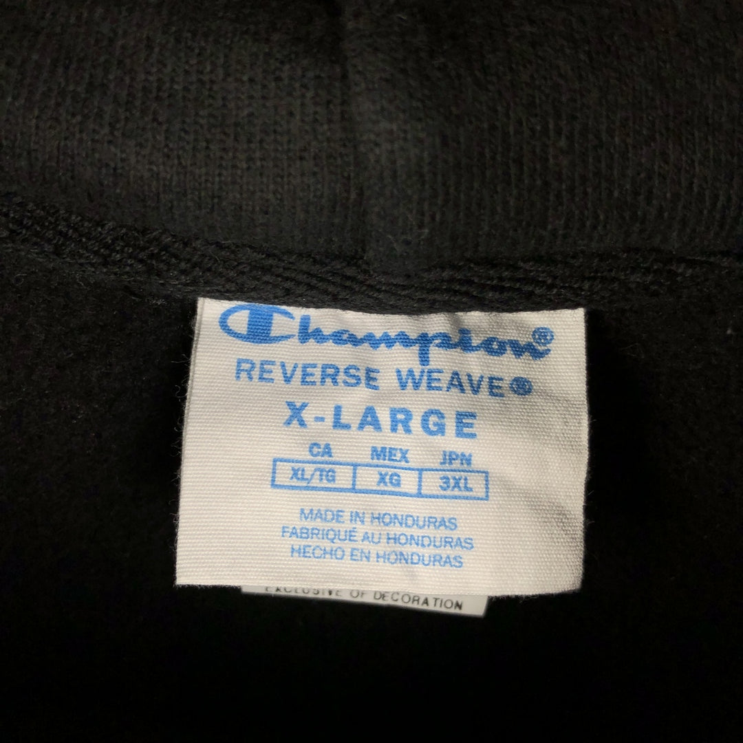 Champion REVERSE WEAVE Reverse Weave Sweat Pullover Hoodie Men's XL cotton black type Vintage Second Hand