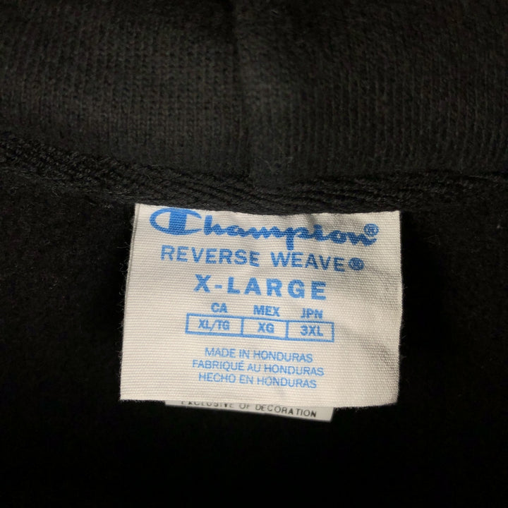 Champion REVERSE WEAVE Reverse Weave Sweat Pullover Hoodie Men's XL cotton black type Vintage Second Hand