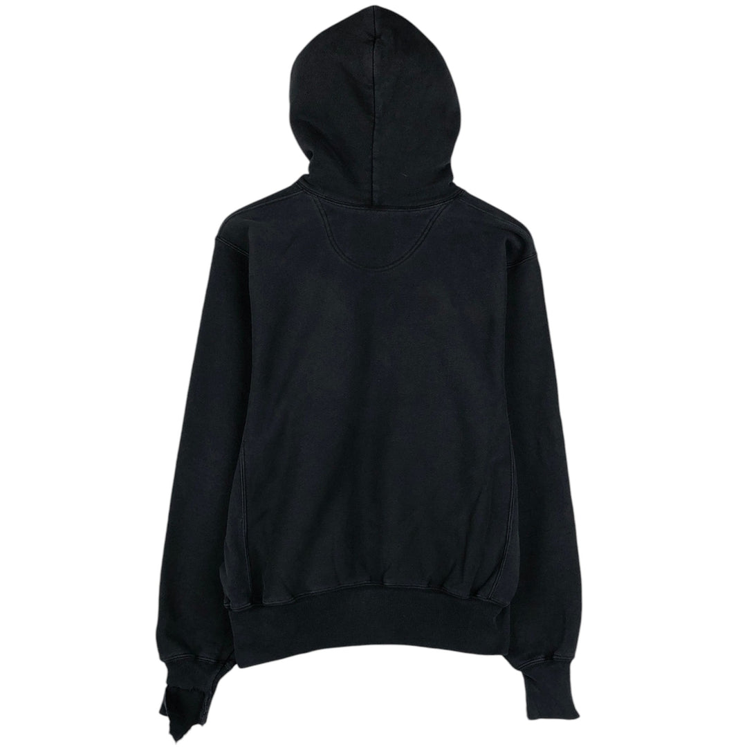 2000'S Champion PREMIUM REVERSE WEAVE Premium Reverse Weave Sweatshirt Pullover Hoodie, Men's Size Small cotton navy blue type Vintage Second Hand