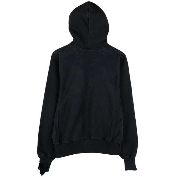 2000'S Champion PREMIUM REVERSE WEAVE Premium Reverse Weave Sweatshirt Pullover Hoodie, Men's Size Small cotton navy blue type Vintage Second Hand