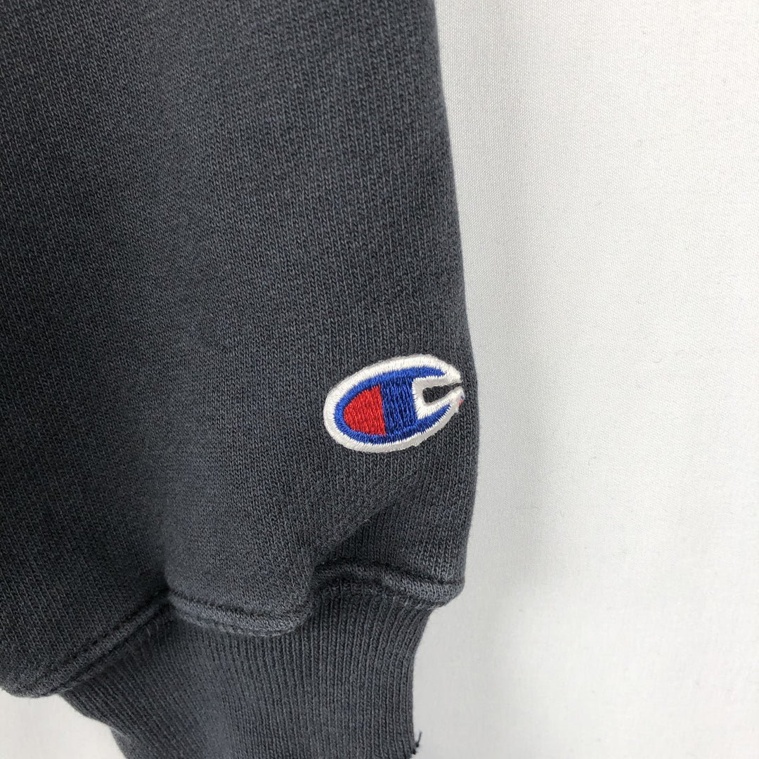 2000'S Champion PREMIUM REVERSE WEAVE Premium Reverse Weave Sweatshirt Pullover Hoodie, Men's Size Small cotton navy blue type Vintage Second Hand