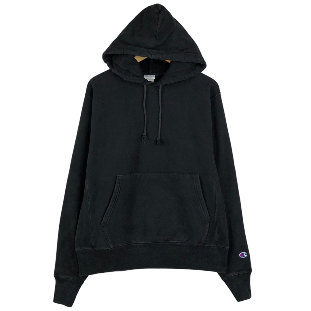 Champion REVERSE WEAVE Reverse Weave Sweat Pullover Hoodie Men's M cotton black type Vintage Second Hand
