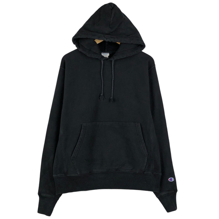 Champion REVERSE WEAVE Reverse Weave Sweat Pullover Hoodie Men's M cotton black type Vintage Second Hand