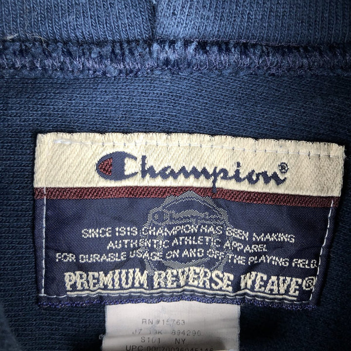 Champion PREMIUM REVERSE WEAVE Premium Reverse Weave Sweat Pullover Hoodie Men's L size cotton navy blue type Vintage Second Hand