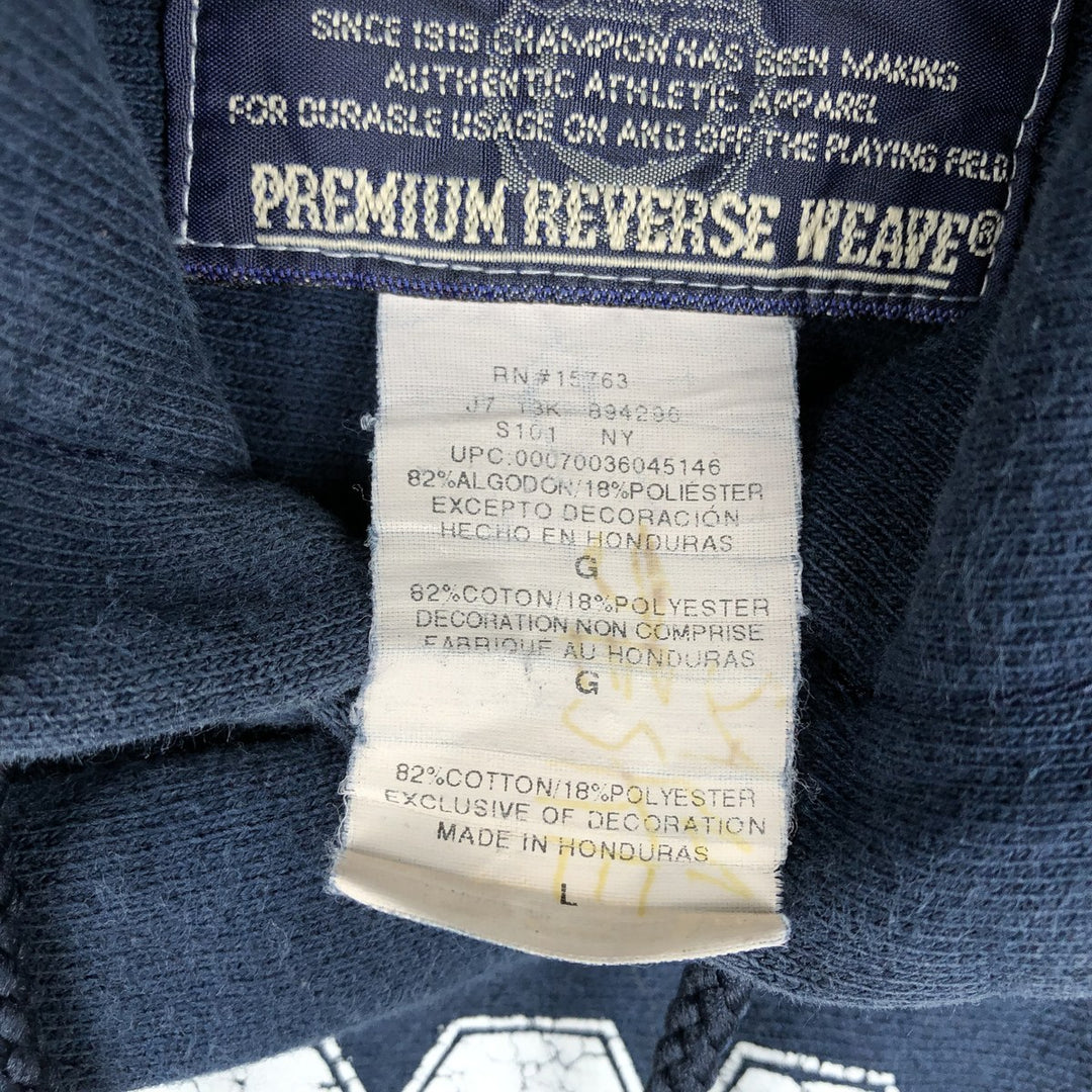 Champion PREMIUM REVERSE WEAVE Premium Reverse Weave Sweat Pullover Hoodie Men's L size cotton navy blue type Vintage Second Hand