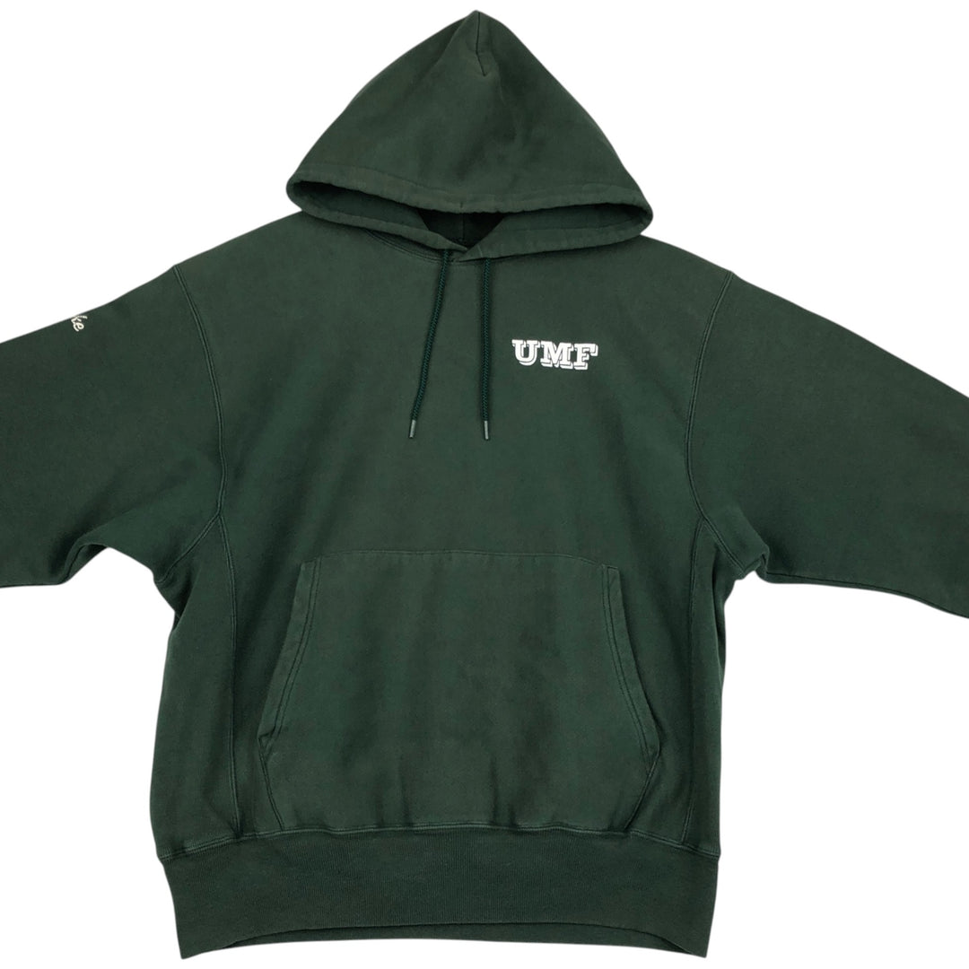00'S Champion Premium Reverse Weave College Sweat Pullover Hoodie, Men's Size L unclear Green type dark green Vintage Second Hand