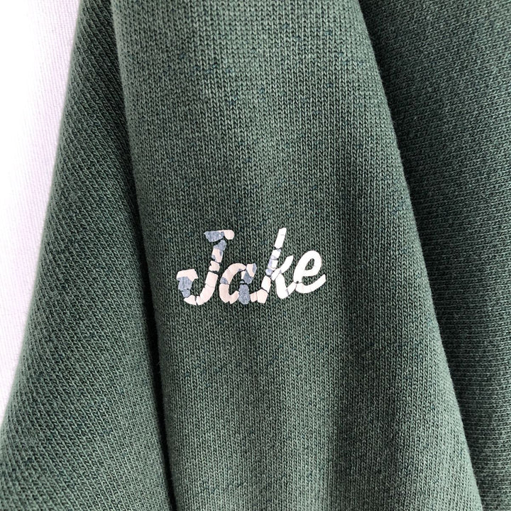 00'S Champion Premium Reverse Weave College Sweat Pullover Hoodie, Men's Size L unclear Green type dark green Vintage Second Hand
