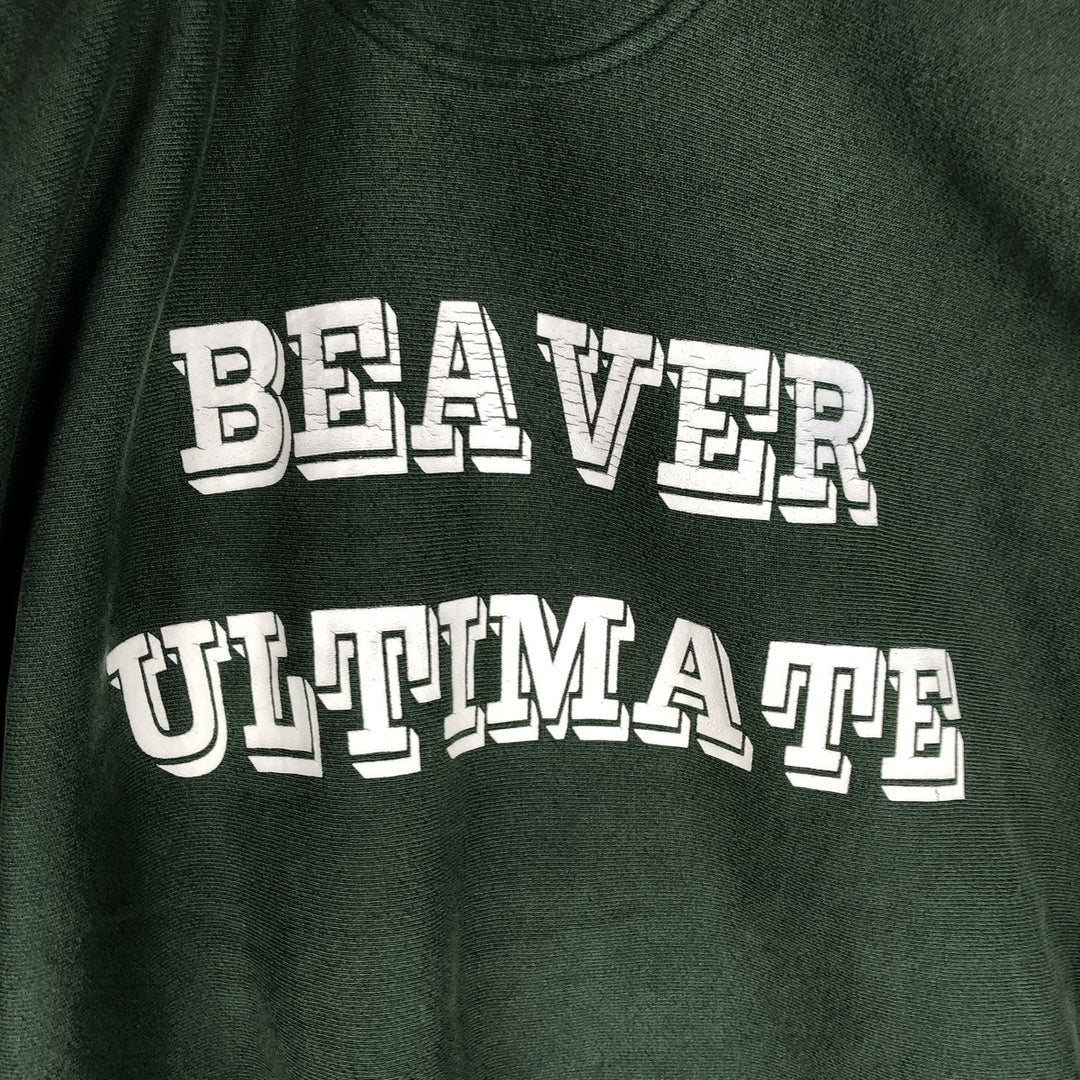 00'S Champion Premium Reverse Weave College Sweat Pullover Hoodie, Men's Size L unclear Green type dark green Vintage Second Hand