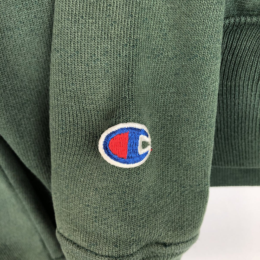 00'S Champion Premium Reverse Weave College Sweat Pullover Hoodie, Men's Size L unclear Green type dark green Vintage Second Hand