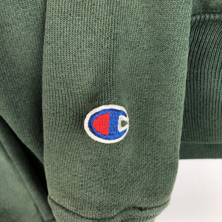 00'S Champion Premium Reverse Weave College Sweat Pullover Hoodie, Men's Size L unclear Green type dark green Vintage Second Hand