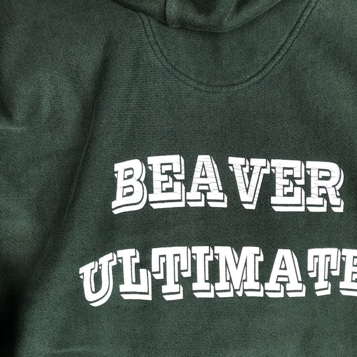 00'S Champion Premium Reverse Weave College Sweat Pullover Hoodie, Men's Size L unclear Green type dark green Vintage Second Hand