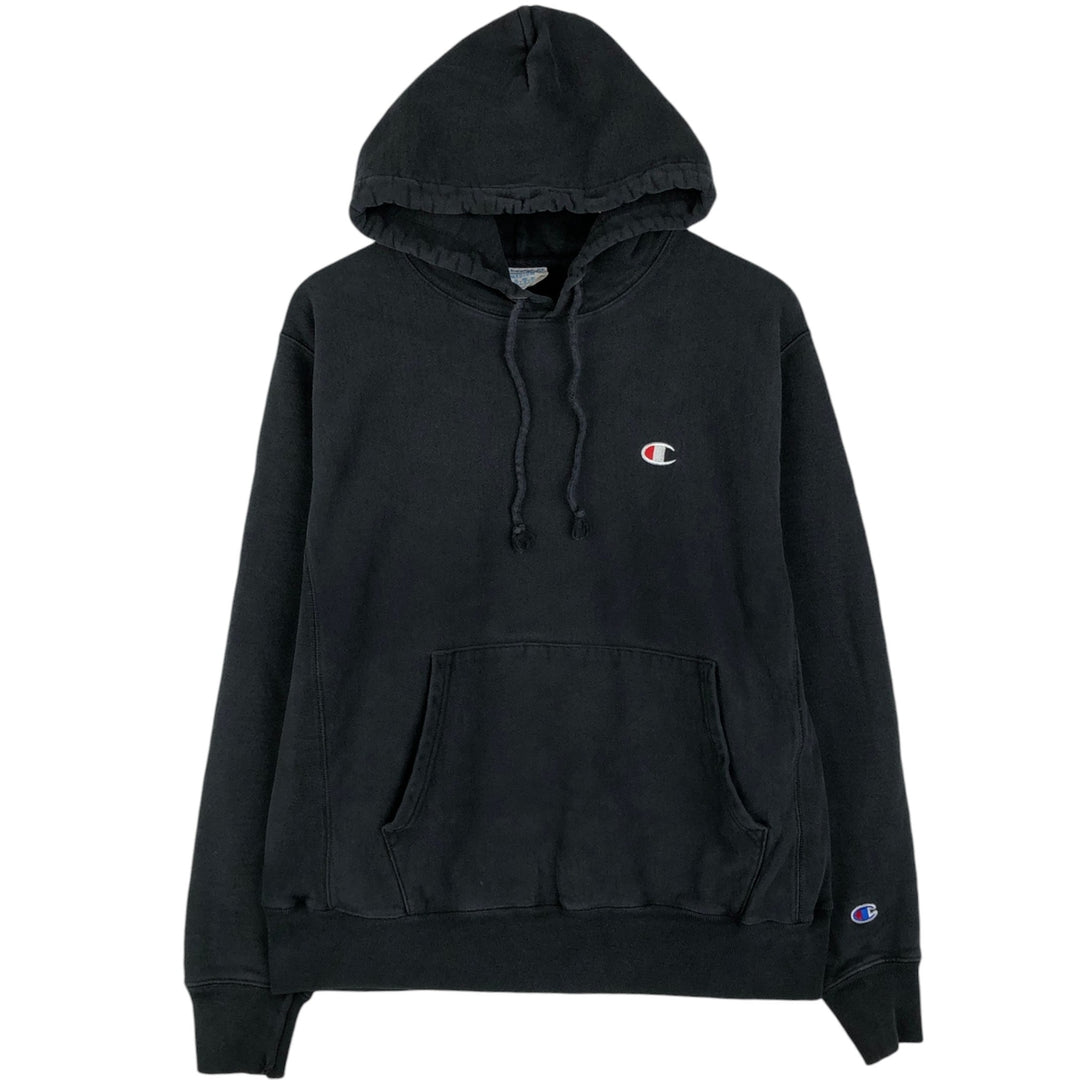 Champion REVERSE WEAVE Reverse Weave Sweat Pullover Hoodie Men's M cotton black type Vintage Second Hand