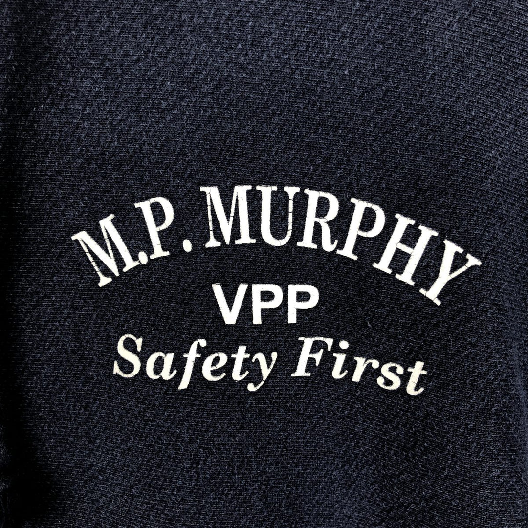 Champion Reverse Weave MP Murphy Advertising Sweat Pullover Hoodie (Men's Size L) cotton navy blue type Vintage Second Hand