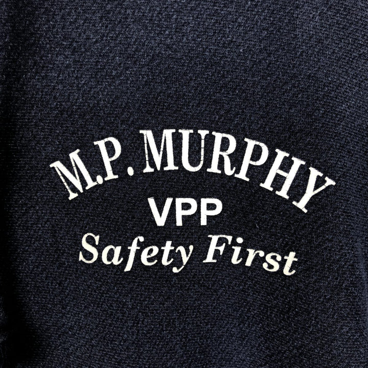 Champion Reverse Weave MP Murphy Advertising Sweat Pullover Hoodie (Men's Size L) cotton navy blue type Vintage Second Hand