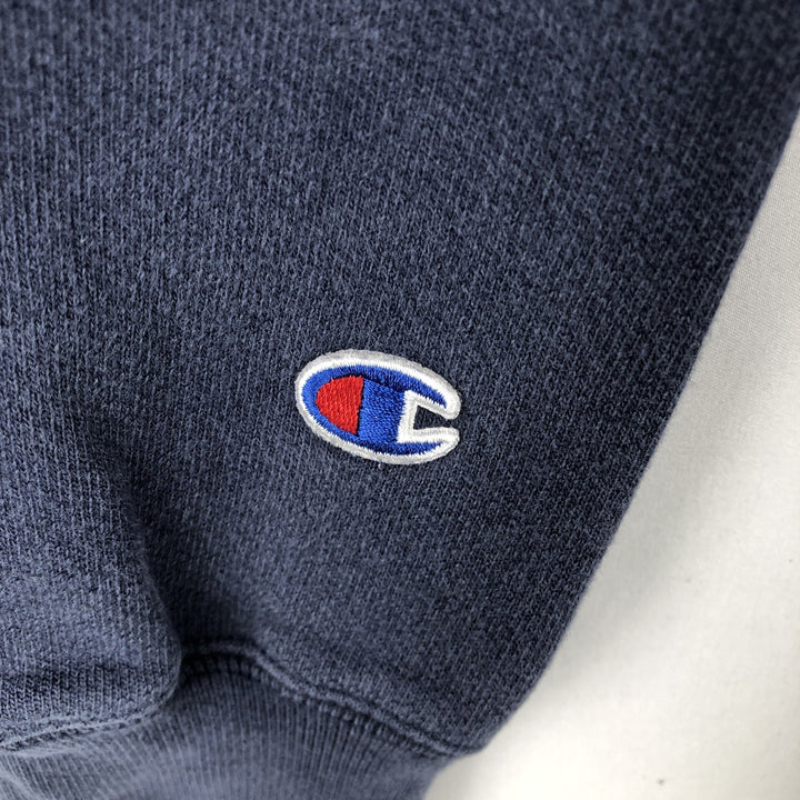 Champion Reverse Weave MP Murphy Advertising Sweat Pullover Hoodie (Men's Size L) cotton navy blue type Vintage Second Hand
