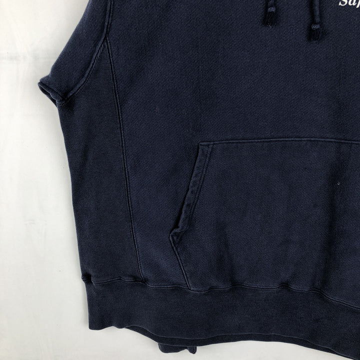 Champion Reverse Weave MP Murphy Advertising Sweat Pullover Hoodie (Men's Size L) cotton navy blue type Vintage Second Hand