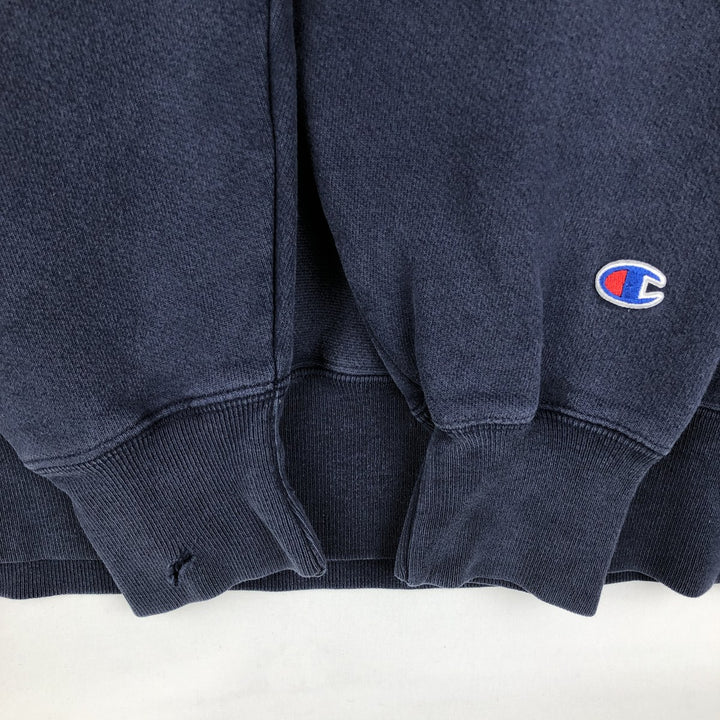 Champion Reverse Weave MP Murphy Advertising Sweat Pullover Hoodie (Men's Size L) cotton navy blue type Vintage Second Hand
