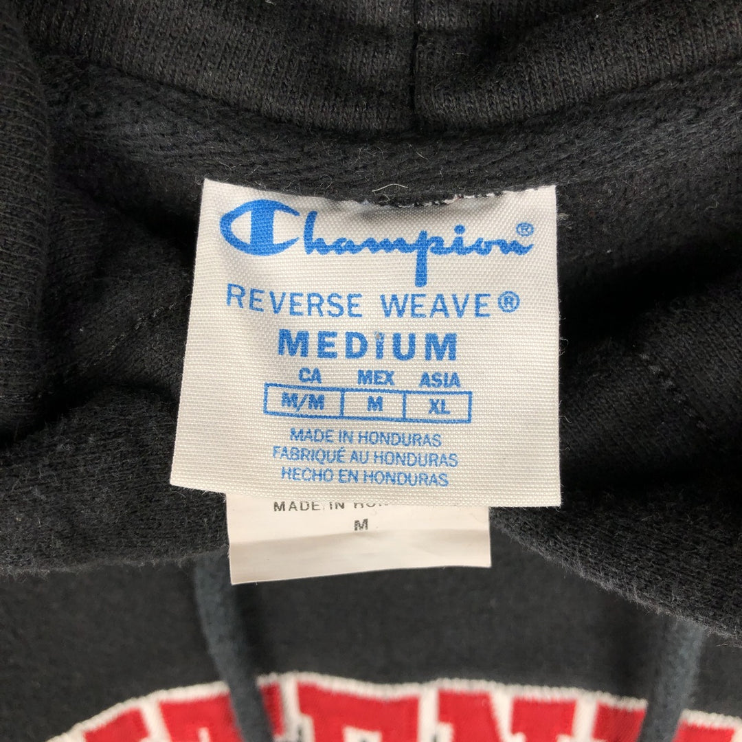 Champion REVERSE WEAVE Reverse Weave College Sweat Pullover Hoodie Men's M cotton black type Vintage Second Hand