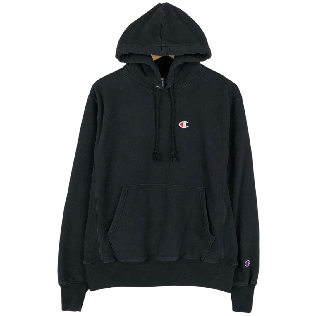 Champion REVERSE WEAVE Reverse Weave Sweat Pullover Hoodie Men's M cotton black type Vintage Second Hand