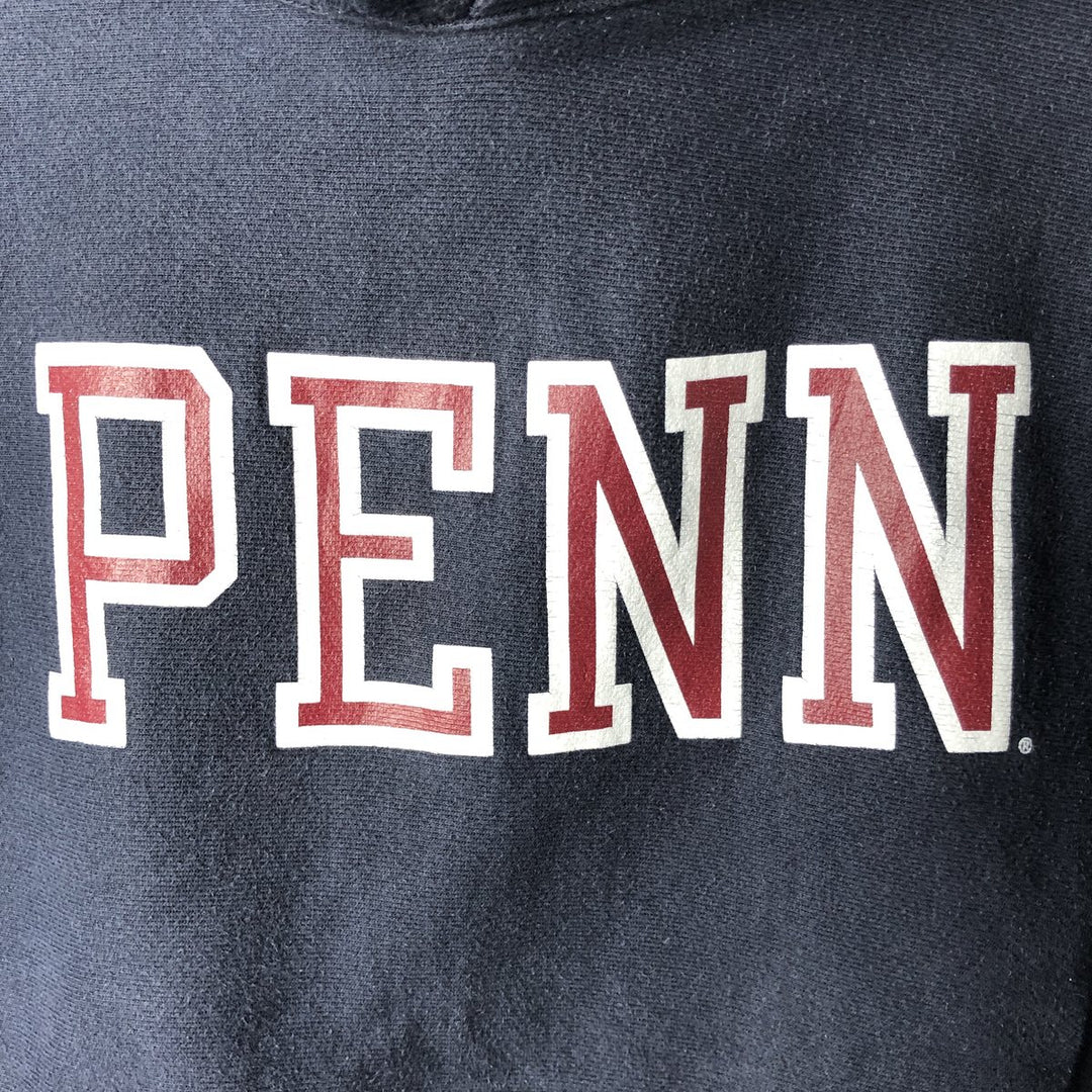 Champion Reverse Weave PENN University of Pennsylvania College Sweat Pullover Hoodie (Men's Size S) cotton navy blue type Vintage Second Hand