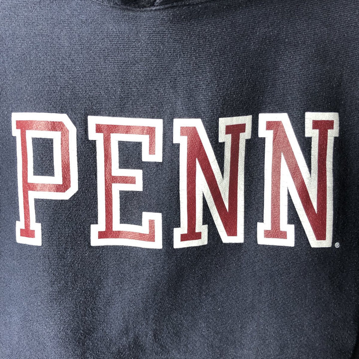 Champion Reverse Weave PENN University of Pennsylvania College Sweat Pullover Hoodie (Men's Size S) cotton navy blue type Vintage Second Hand