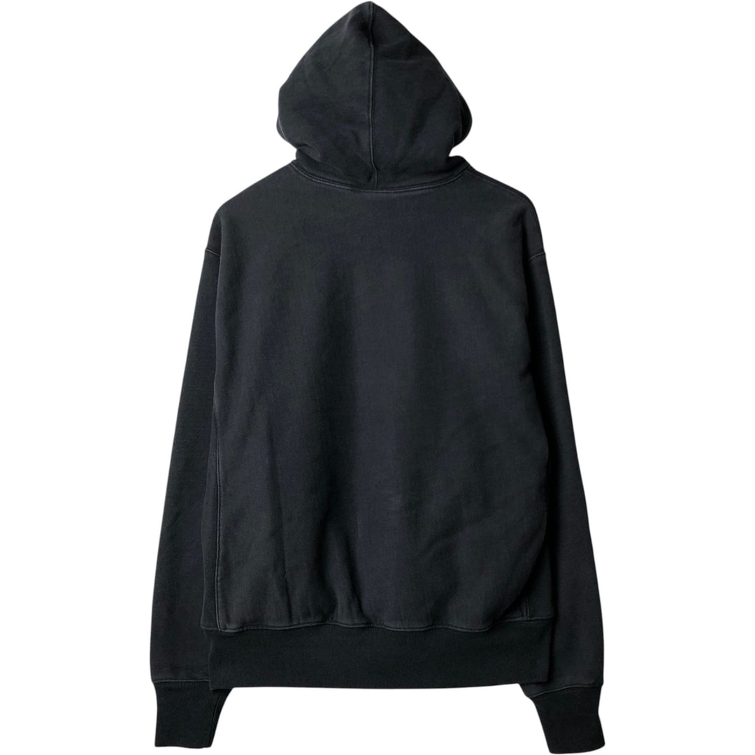 Champion REVERSE WEAVE Sweatshirt Half-Button Hoodie, Men's Size L (approx.) cotton black type Vintage Second Hand
