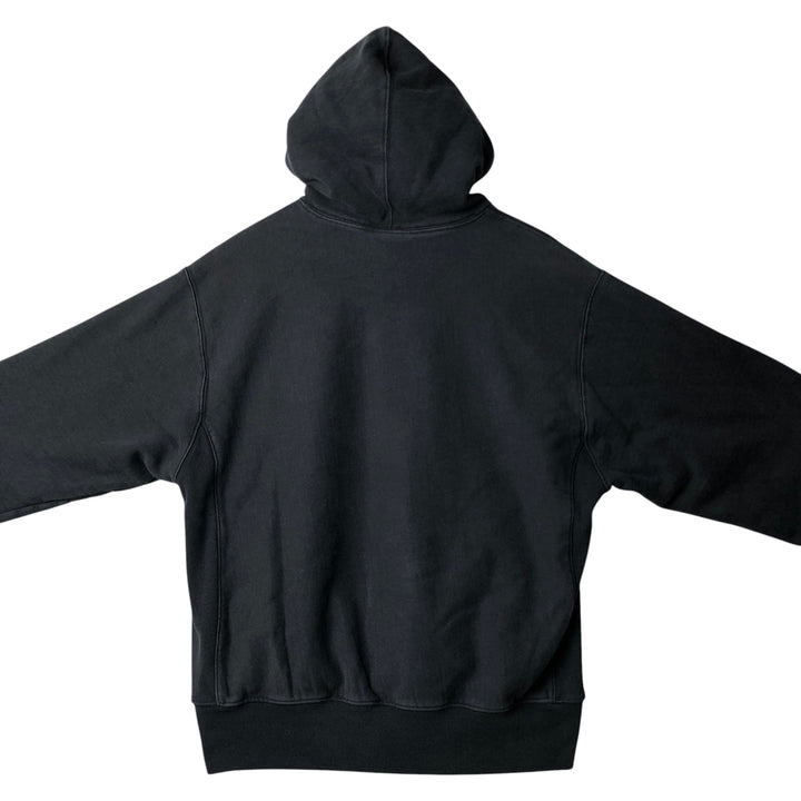 Champion REVERSE WEAVE Sweatshirt Half-Button Hoodie, Men's Size L (approx.) cotton black type Vintage Second Hand