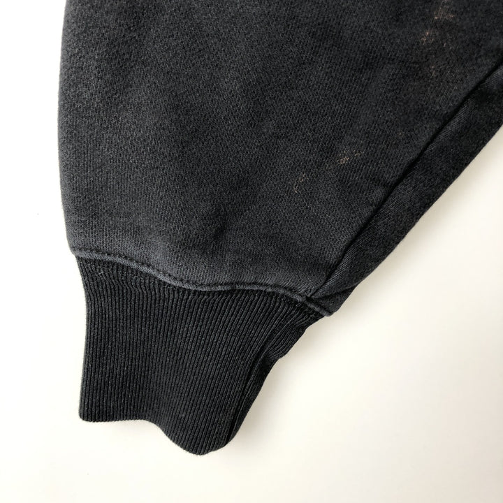 Champion REVERSE WEAVE Sweatshirt Half-Button Hoodie, Men's Size L (approx.) cotton black type Vintage Second Hand