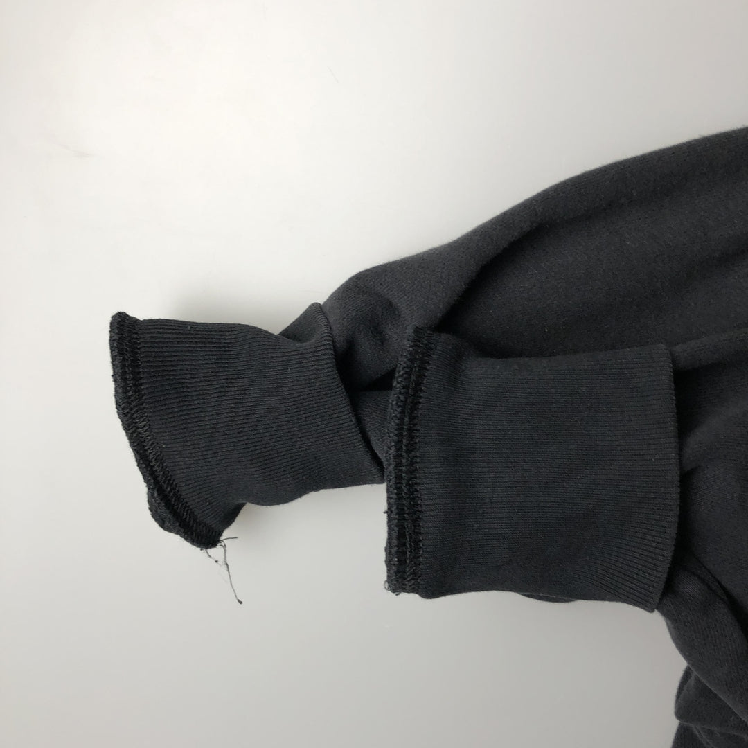 Champion REVERSE WEAVE Sweatshirt Half-Button Hoodie, Men's Size L (approx.) cotton black type Vintage Second Hand