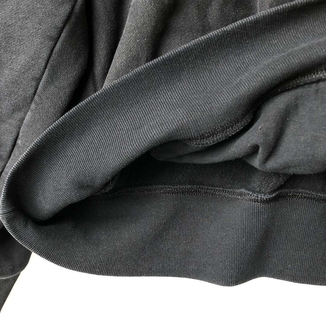 Champion REVERSE WEAVE Sweatshirt Half-Button Hoodie, Men's Size L (approx.) cotton black type Vintage Second Hand