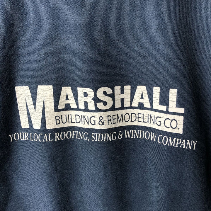 2000'S Champion Premium Reverse Weave Advertising Sweat Pullover Hoodie, Men's Size XL (approx.) cotton navy blue type Vintage Second Hand