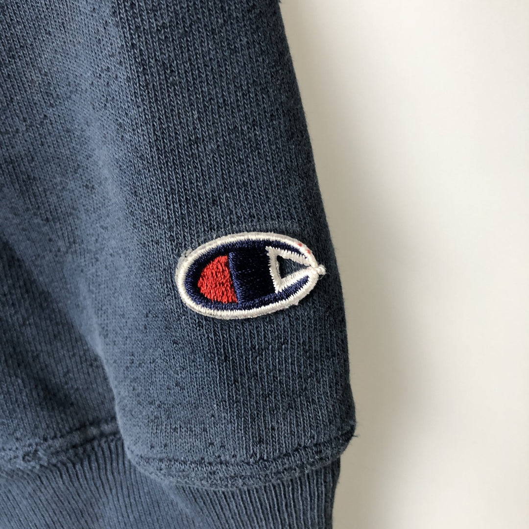 2000'S Champion Premium Reverse Weave Advertising Sweat Pullover Hoodie, Men's Size XL (approx.) cotton navy blue type Vintage Second Hand