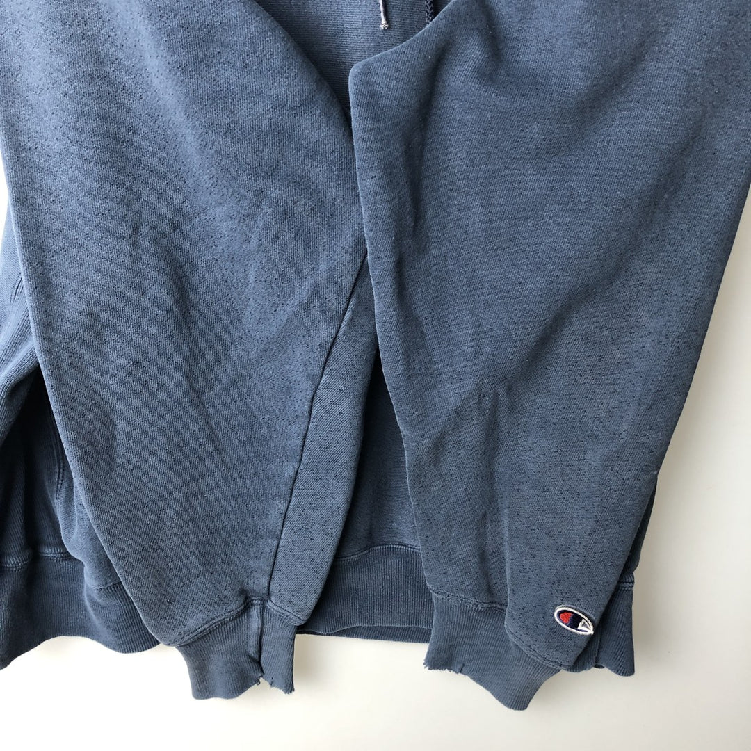 2000'S Champion Premium Reverse Weave Advertising Sweat Pullover Hoodie, Men's Size XL (approx.) cotton navy blue type Vintage Second Hand