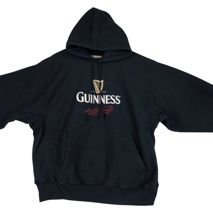 2000'S Champion Premium Reverse Weave Advertising Sweatshirt Pullover Hoodie (Men's Size L) cotton black type Vintage Second Hand
