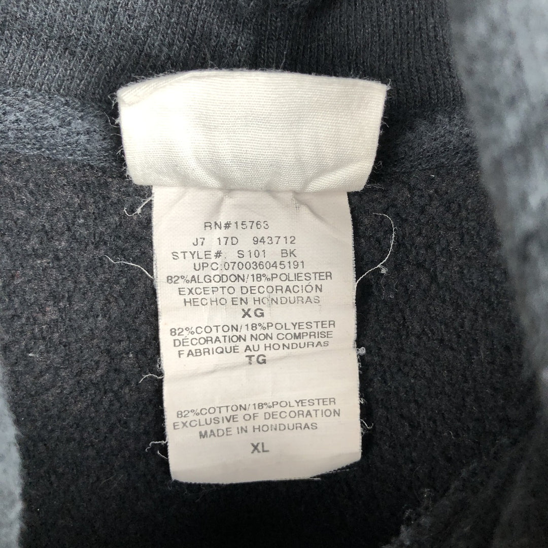 Champion REVERSE WEAVE Advertising Sweat Pullover Hoodie, Men's XL (approx.) cotton black type Vintage Second Hand