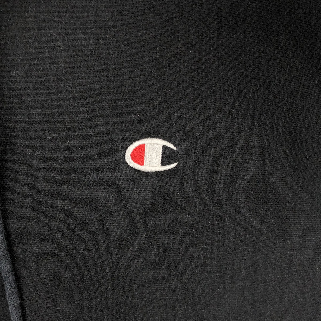 Champion REVERSE WEAVE Reverse Weave Sweat Pullover Hoodie Men's L size cotton black type Vintage Second Hand