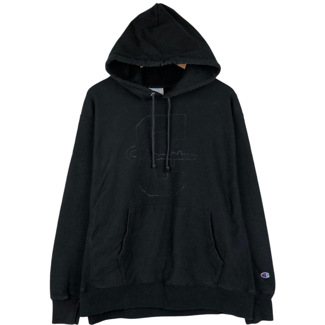 Champion REVERSE WEAVE Reverse Weave Sweat Pullover Hoodie Men's XL unclear black type Vintage Second Hand