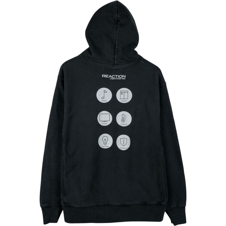 Champion Reverse Weave Advertising Sweat Pullover Hoodie, Men's Size L (approx.) cotton black type Vintage Second Hand