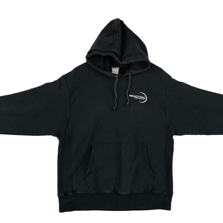 Champion Reverse Weave Advertising Sweat Pullover Hoodie, Men's Size L (approx.) cotton black type Vintage Second Hand