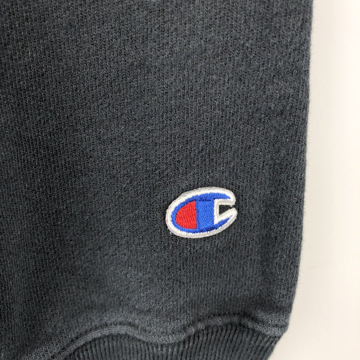 Champion Reverse Weave Advertising Sweat Pullover Hoodie, Men's Size L (approx.) cotton black type Vintage Second Hand