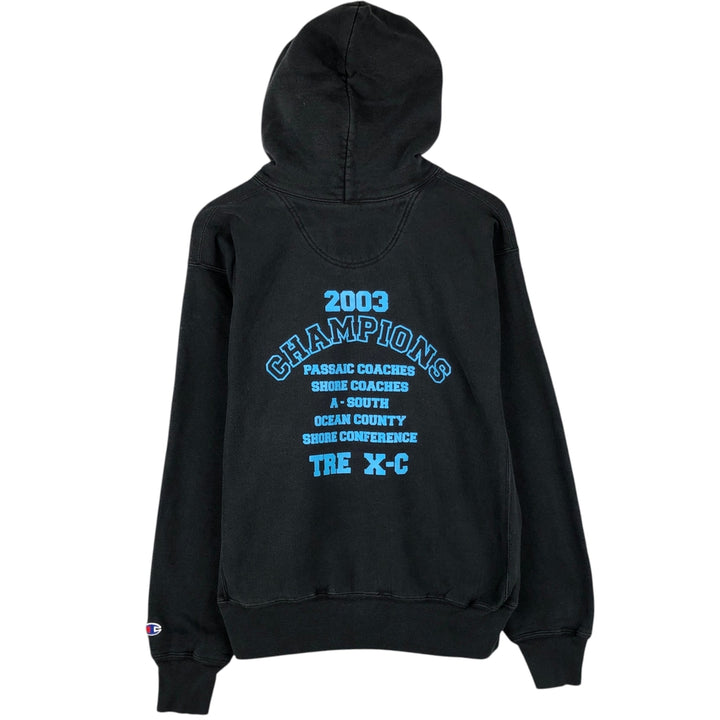 Champion Premium Reverse Weave Sweat Pullover Hoodie (Men's Size M) cotton black type Vintage Second Hand