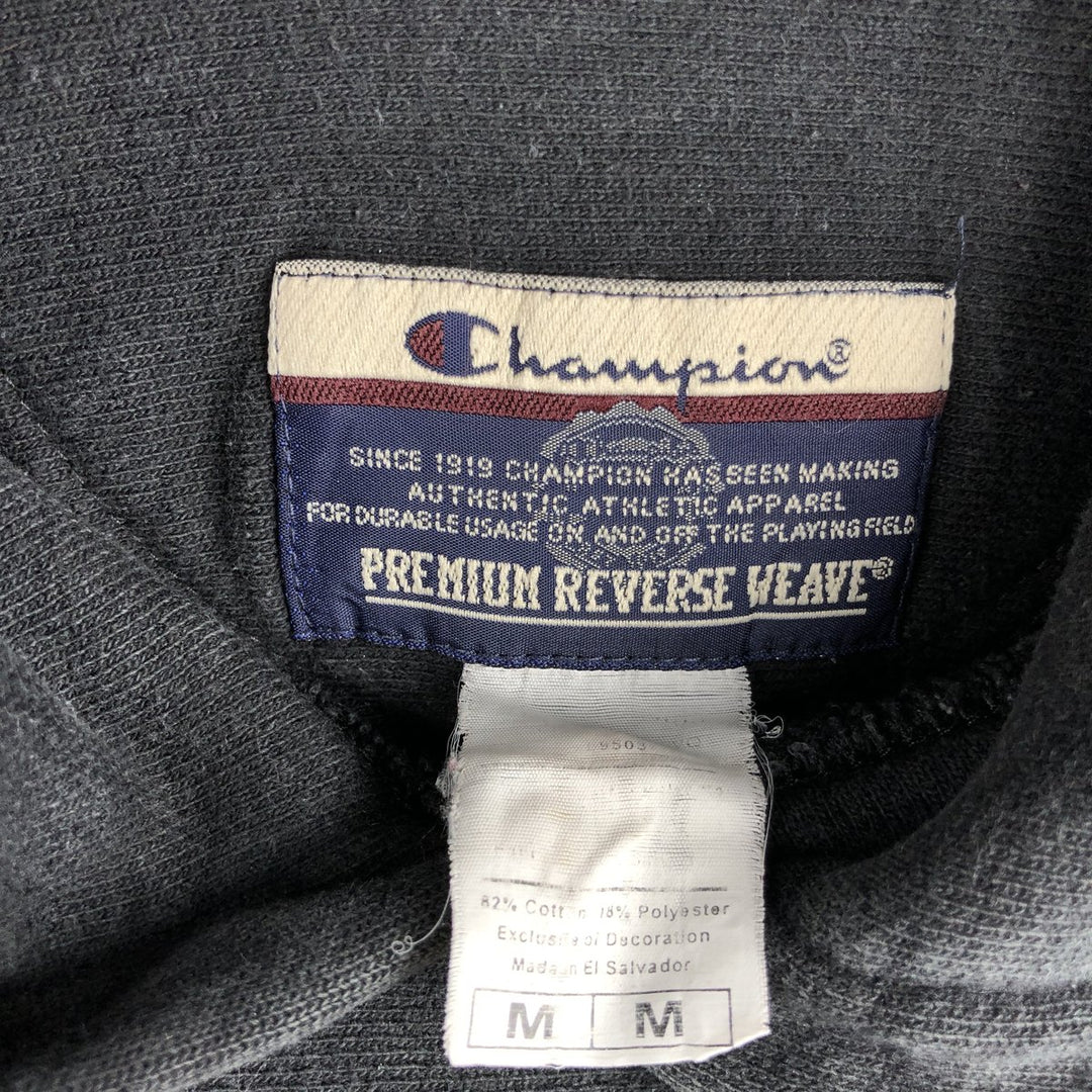 Champion Premium Reverse Weave Sweat Pullover Hoodie (Men's Size M) cotton black type Vintage Second Hand