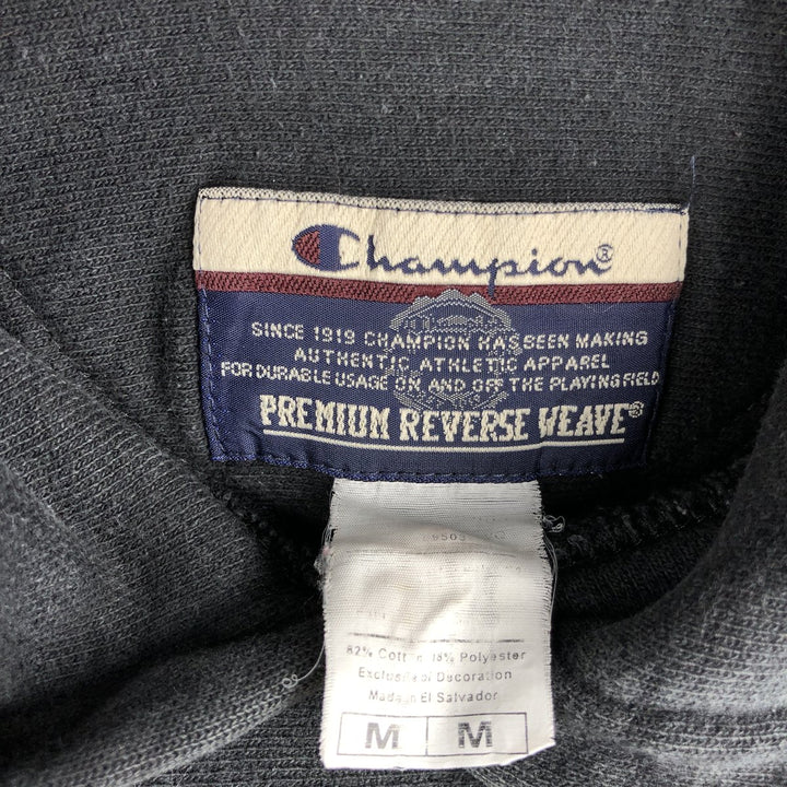 Champion Premium Reverse Weave Sweat Pullover Hoodie (Men's Size M) cotton black type Vintage Second Hand